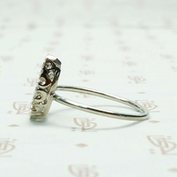 Lucky Number Eleven Diamond Horseshoe Ring