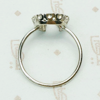 Lucky Number Eleven Diamond Horseshoe Ring