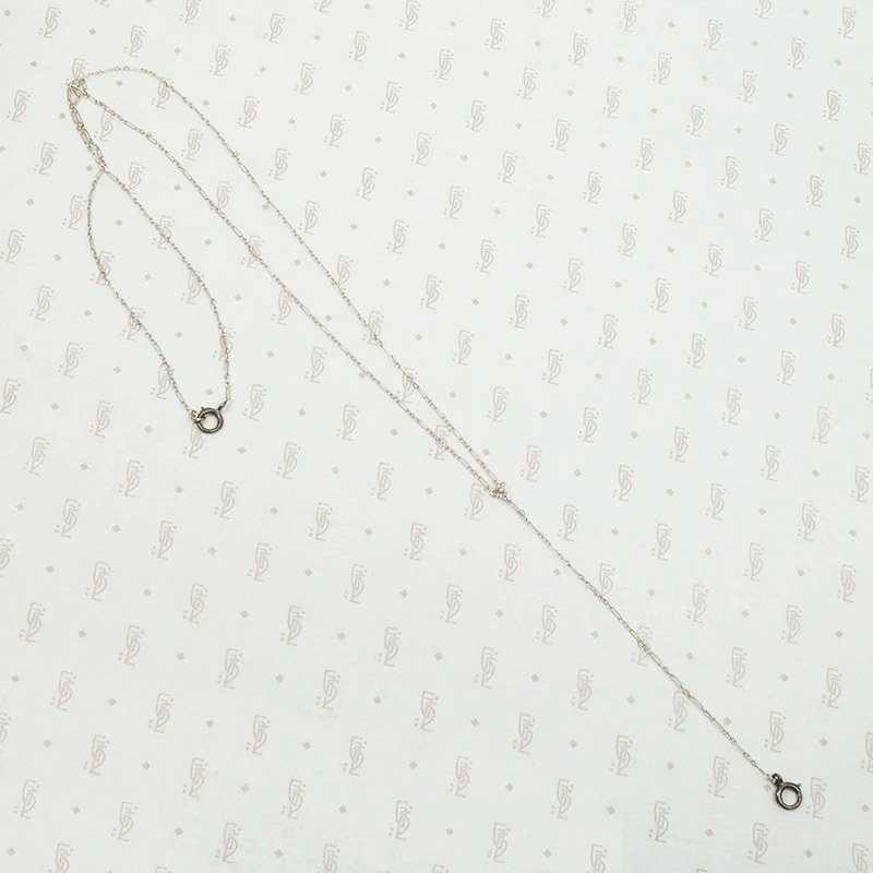 Delicate Silver Lorgnette Chain