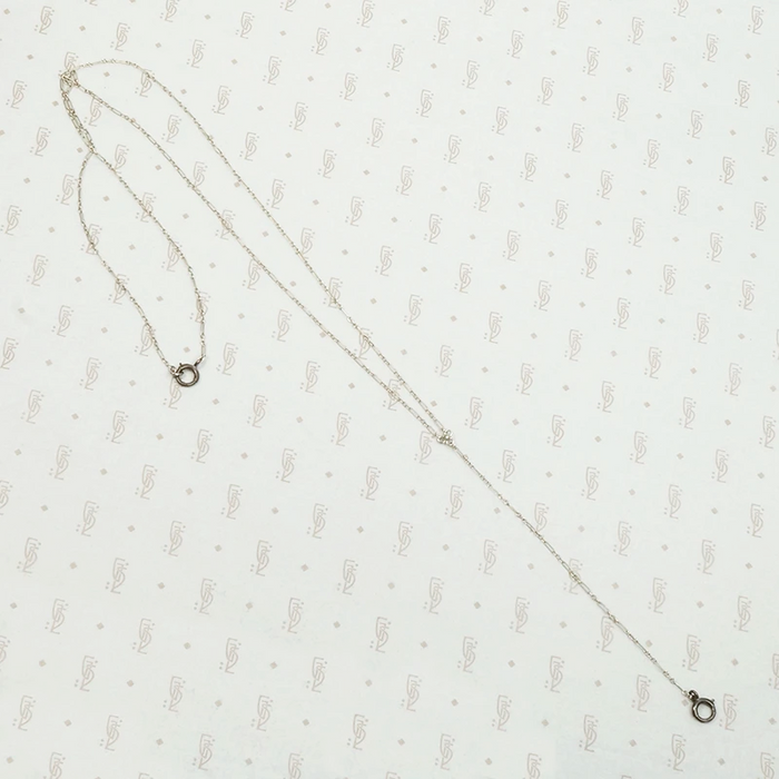 Delicate Silver Lorgnette Chain