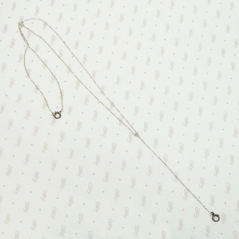 Delicate Silver Lorgnette Chain
