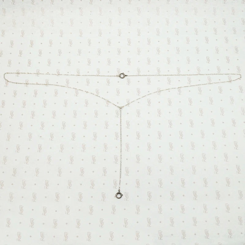 Delicate Silver Lorgnette Chain