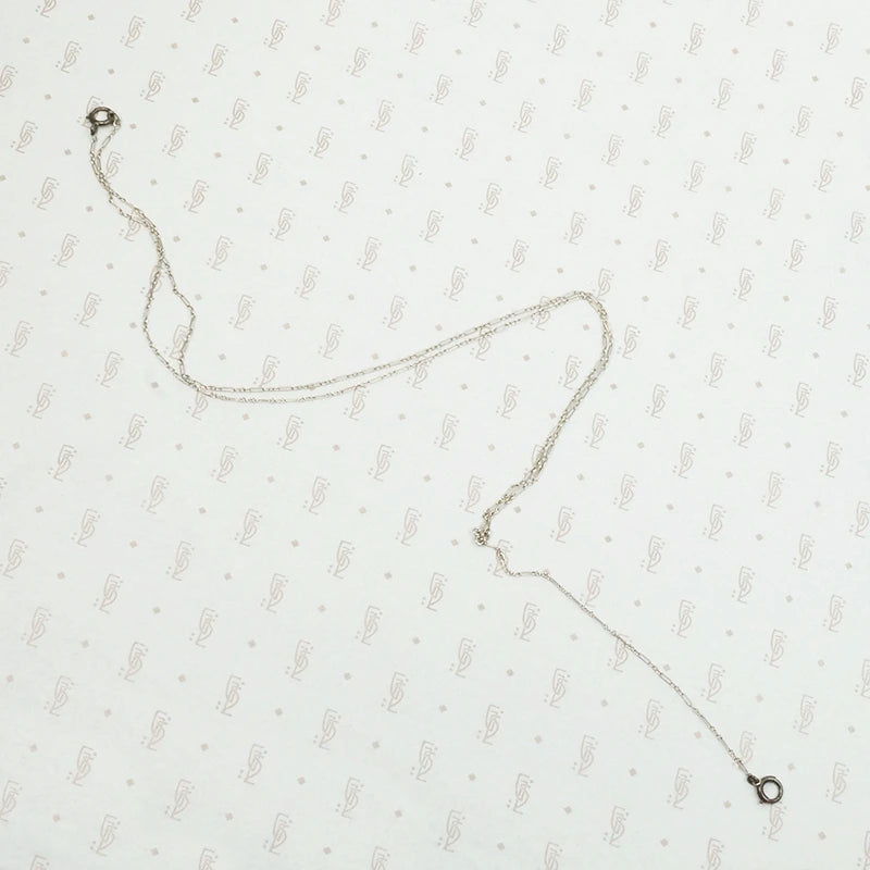 Delicate Silver Lorgnette Chain