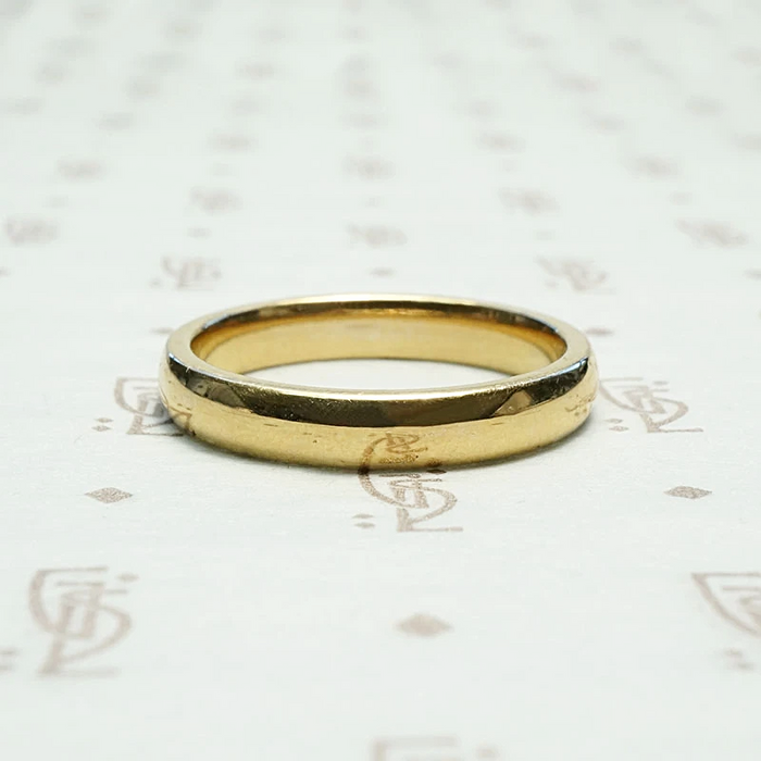 Chubby 1950s Yellow Gold Wedding Band