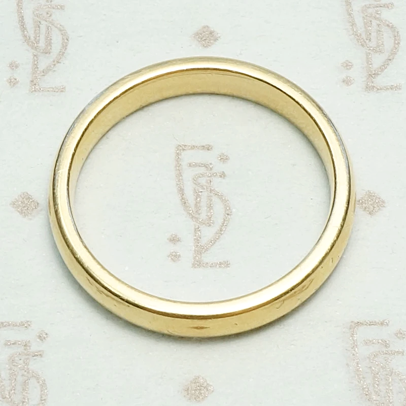 Chubby 1950s Yellow Gold Wedding Band