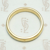 Chubby 1950s Yellow Gold Wedding Band