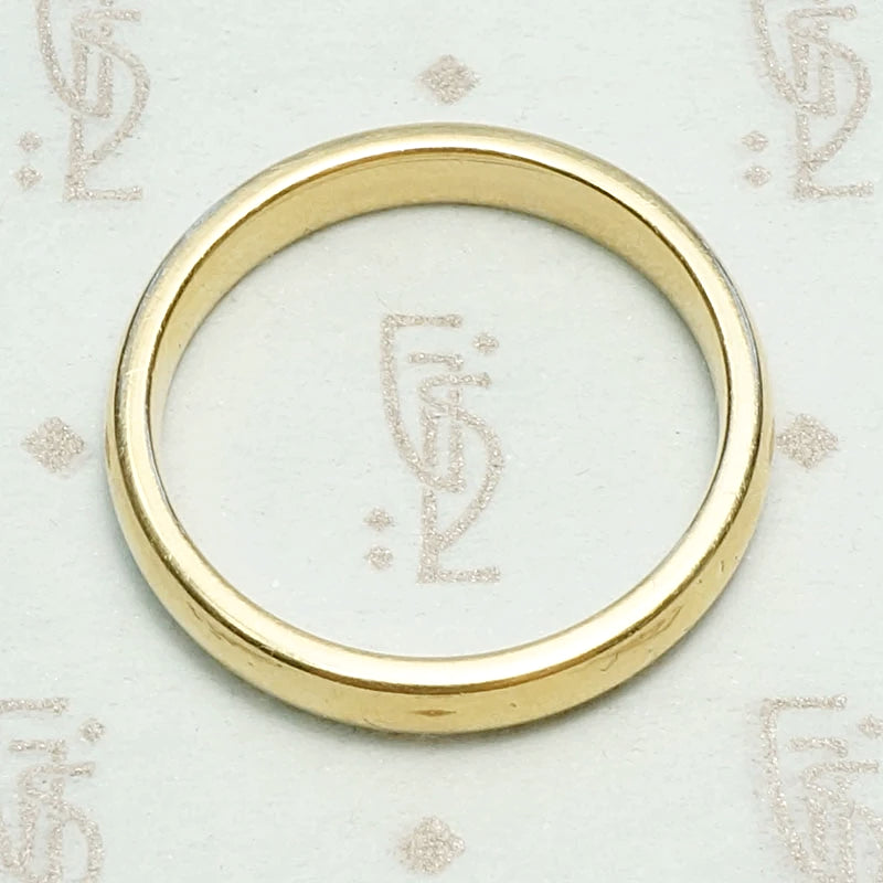 Chubby 1950s Yellow Gold Wedding Band