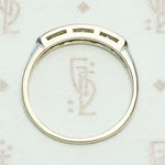 Seven Diamond White Gold Wedding Band