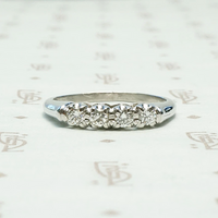 Pretty Four Diamond Mid Century Band
