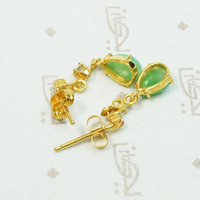 Darling Jade Drops & Diamond Dangle Earrings