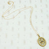 Lovely Engraved Quatrefoil Pendant with Sapphire & Pearl