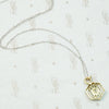 Hexagonal Two Tone Art Deco Diamond Pendant