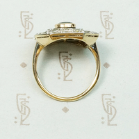 Breathtaking Antique Double Halo Sapphire Ring