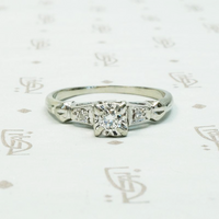 Sweet 1950s Diamond Engagement Ring