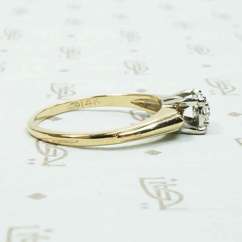 Architectural Mid Century Diamond Solitaire