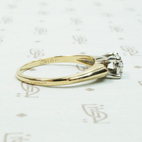 Architectural Mid Century Diamond Solitaire