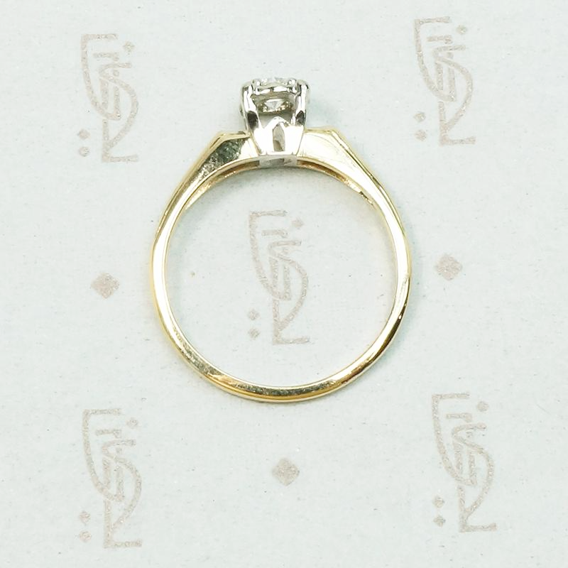 Architectural Mid Century Diamond Solitaire