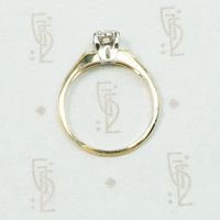 Architectural Mid Century Diamond Solitaire