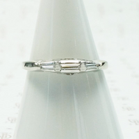 Classic Mid Century Baguette Diamond Band