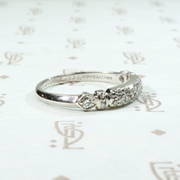 Superb Double Diamond Platinum Band by Granat Bros.