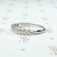 Superb Double Diamond Platinum Band by Granat Bros.
