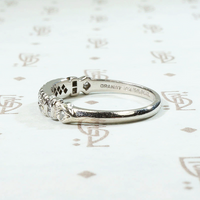 Superb Double Diamond Platinum Band by Granat Bros.