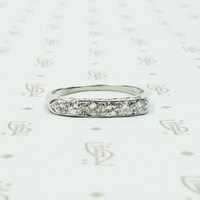 Sparkling Diamond Band in White Gold