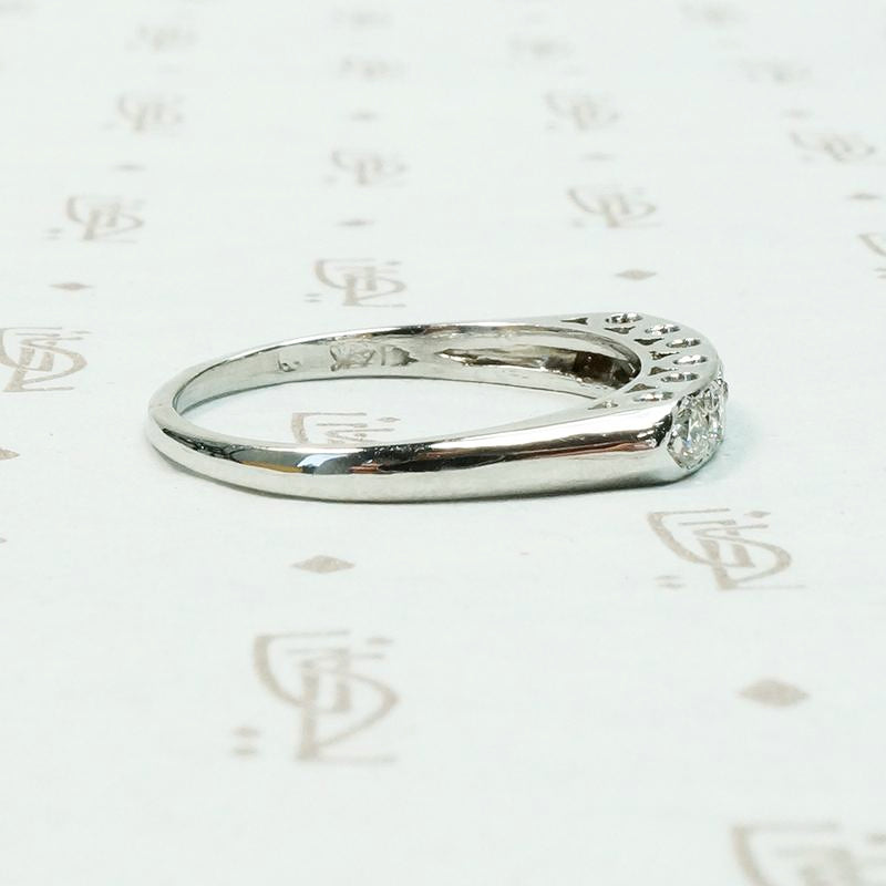 Sparkling Diamond Band in White Gold