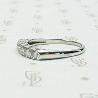 Sparkling Diamond Band in White Gold