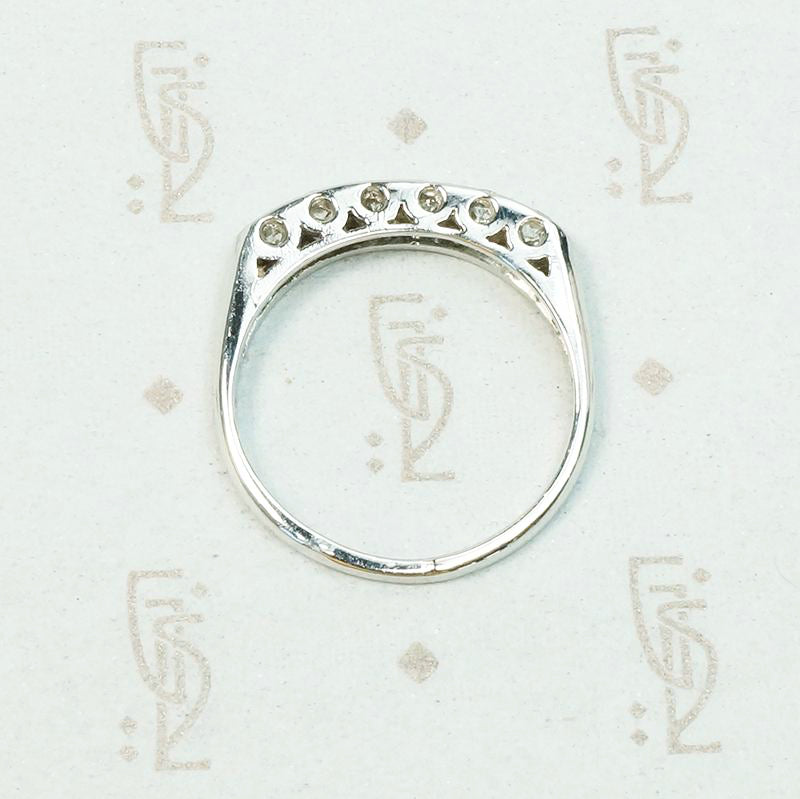 Sparkling Diamond Band in White Gold