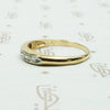 Two Tone Channel Set Diamond Band