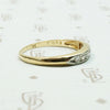 Two Tone Channel Set Diamond Band
