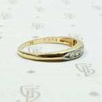Two Tone Channel Set Diamond Band
