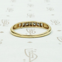 Two Tone Channel Set Diamond Band