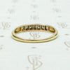 Two Tone Channel Set Diamond Band