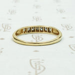 Two Tone Channel Set Diamond Band