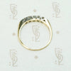 Two Tone Diamond Band with Fancy Prongs