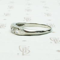 Refined Diamond Band in 18k White Gold