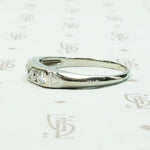 Refined Diamond Band in 18k White Gold