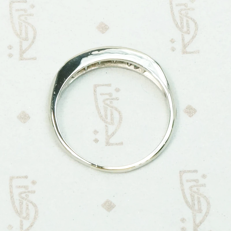 Refined Diamond Band in 18k White Gold