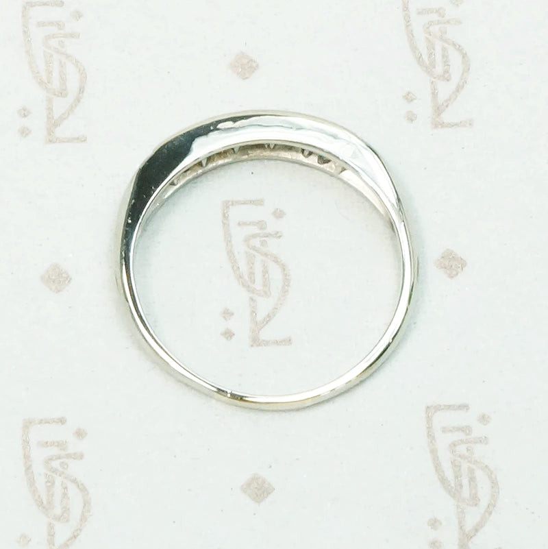 Refined Diamond Band in 18k White Gold