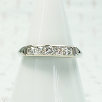 Refined Diamond Band in 18k White Gold