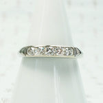 Refined Diamond Band in 18k White Gold