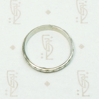 Star Burst White Gold Band by Belais