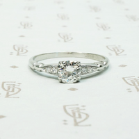 Classic Engagement Ring with Lovely Soft Details