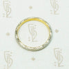 Engraved Edwardian English Platinum & 18k Band