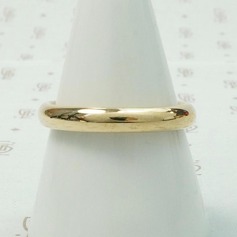Vintage Men's Comfort Fit Gold Wedding Band