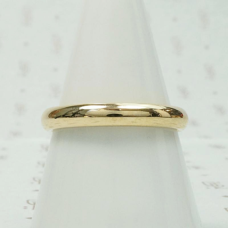 Vintage Men's Comfort Fit Gold Wedding Band