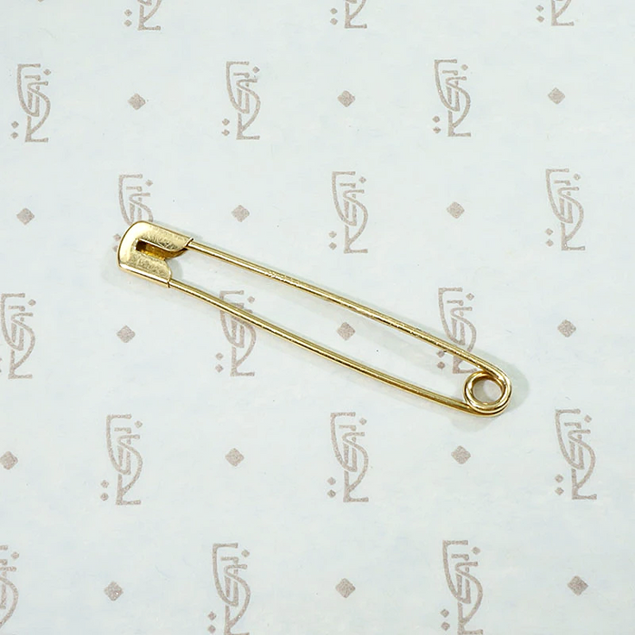 Elegant Edge Antique Gold Safety Pin