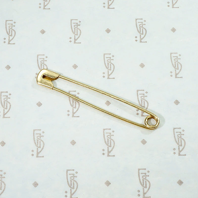 Elegant Edge Antique Gold Safety Pin